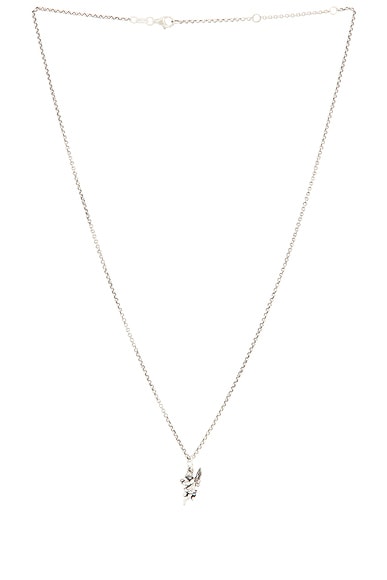 Serge de Nimes Cherub Necklace in Silver
