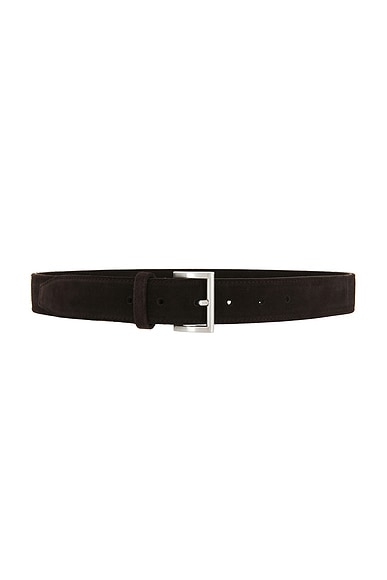 St. Agni Suede Homme Belt in Coffee