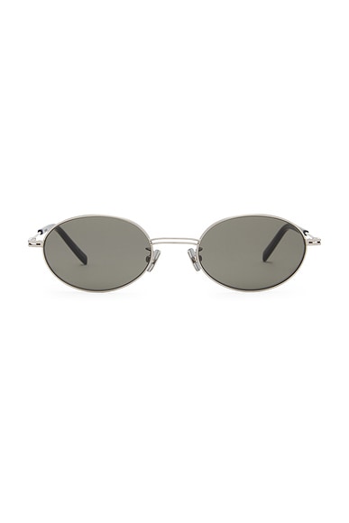 Fine Metal Oval Sunglasses