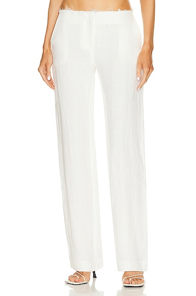 St. Agni Low Waist Pant in Ivory