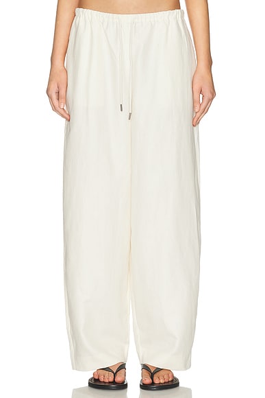 Fine Drawstring Relaxed Pant