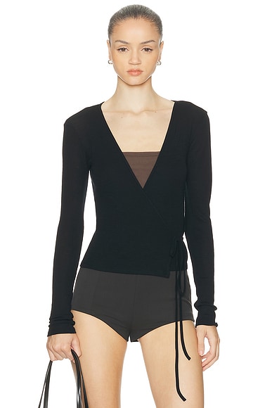 Baby Wool Wrap Top
