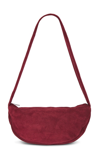 St. Agni Soft Crescent Bag in Rouge