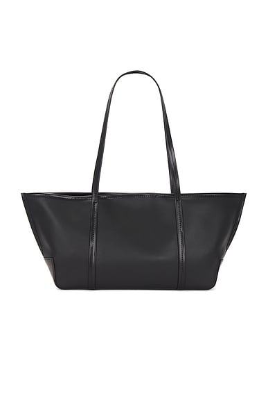 St. Agni Slim Bateau Tote Bag in Black