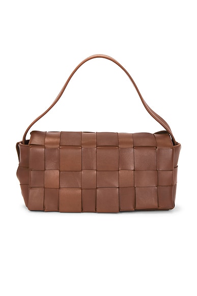 St. Agni Woven Envelope Slim Tote Bag in Chestnut