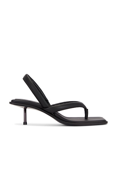 The Row Constance Pony Hair Sandals in Black | FWRD