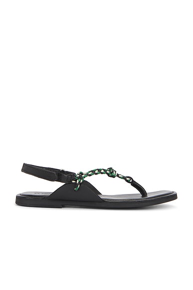 St. Agni Woven Rope Sandal in Verde