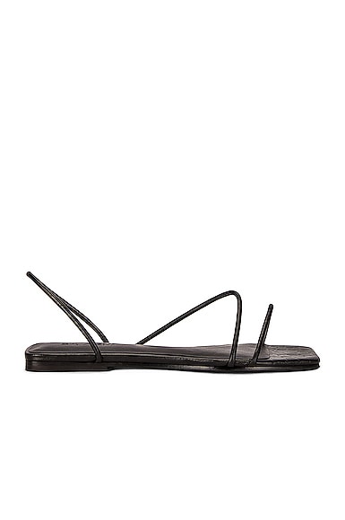 Jackie Croc Flat Sandals
