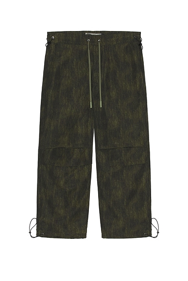 Students Golf Big Sky Parachute Nylon Pants in Military