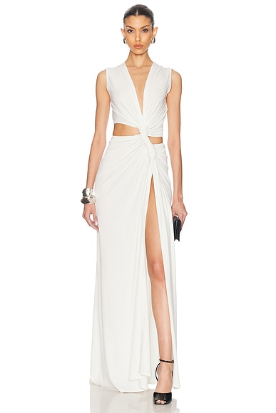 Sid Neigum Triple Loop Dress in Ivory | FWRD