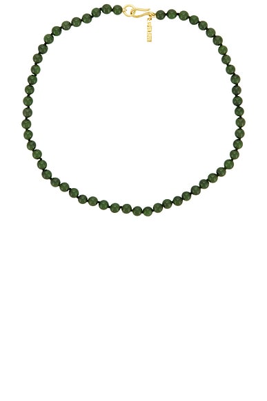 SOPHIE BUHAI Tiny Boule Collar Necklace in Jade & 18k Gold Vermeil