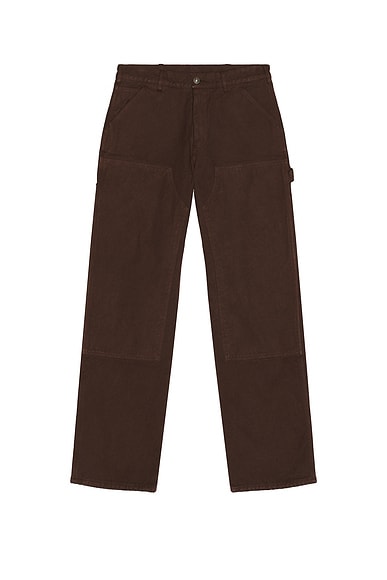 Flannel Lined Canvas Double Knee Pants