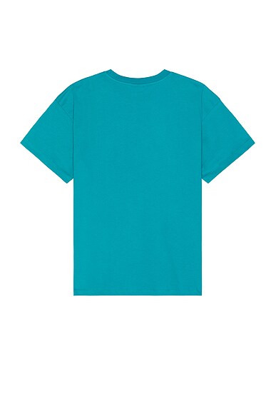 Shop Sky High Farm Workwear Construction Graphic Logo #1 T Shirt In Teal