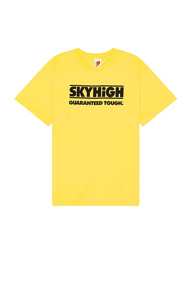 Sky High Farm Workwear Construction Graphic Logo #2 T Shirt in Yellow