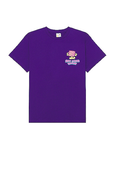 Shop Sky High Farm Workwear Flatbush Printed T-shirt In Purple