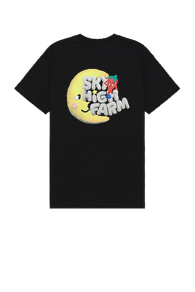 Sky High Farm Workwear Unisex Perennial Shana Graphic T-shirt Knit in Black