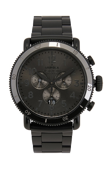 Runwell Sport Chrono 48mm Watch Black Bracelet
