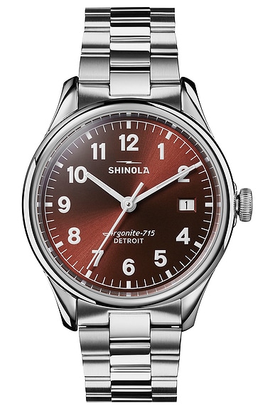Shinola Vinton 38mm in Whiskey Brown