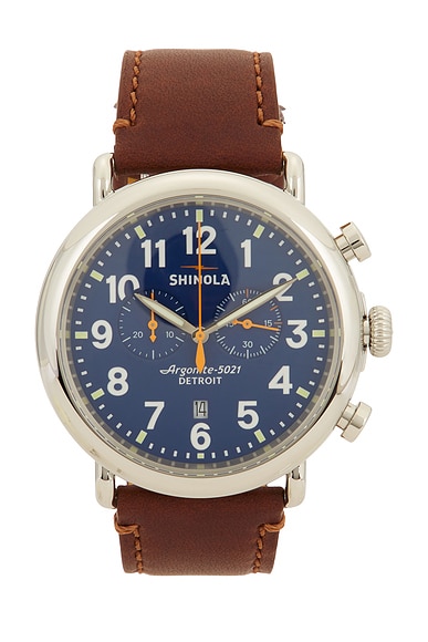 Shinola Runwell 47mm Watch in Blue