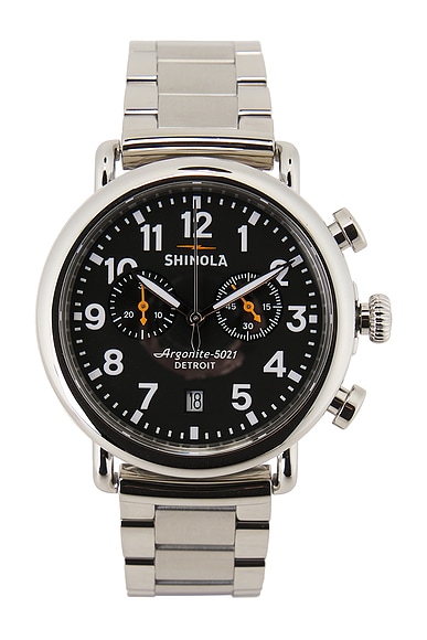 Runwell 2 Eye Chrono 41mm Watch Silver Bracelet