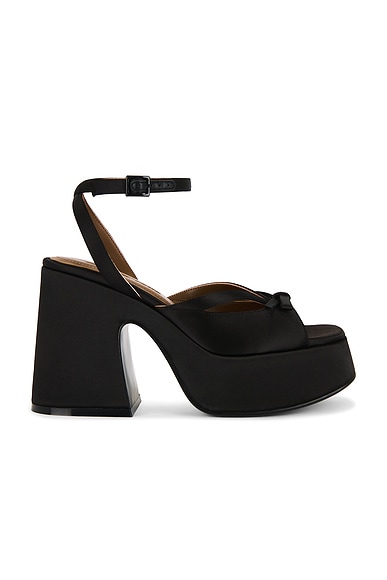 Shushu/Tong Platform Sandal in Black