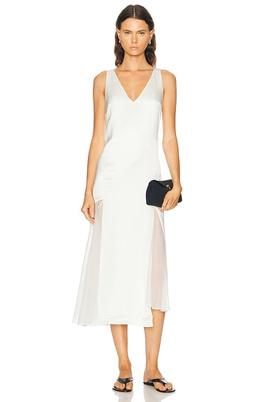 SIR. Ingrid Lace Midi Dress in Ivory
