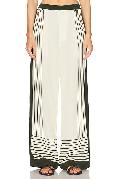 SIR. Leilana Tailored Pant in Garden Stripe
