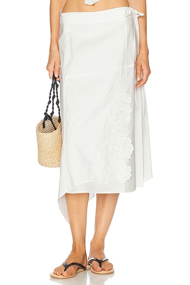 SIR. Klara Midi Skirt in Ivory