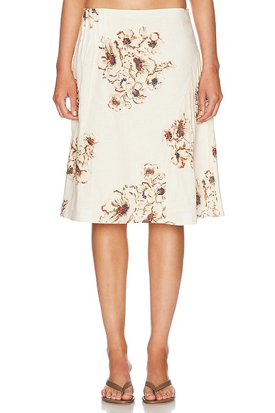SIR. Freja Midi Skirt in Rosetta