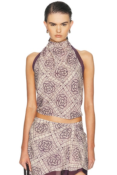 Mireli Halter Tie Top