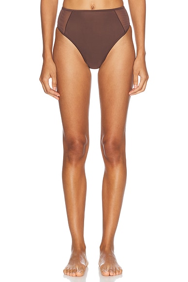 Dunes Splice High Cut Brief Bikini Bottom