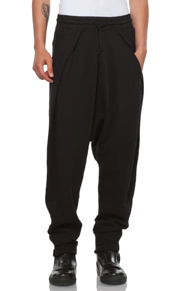 SILENT DAMIR DOMA SILENT by Damir Doma Pohe Sweatpants in Black | FWRD