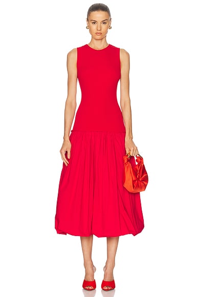 Yanez Poplin Combo Dress
