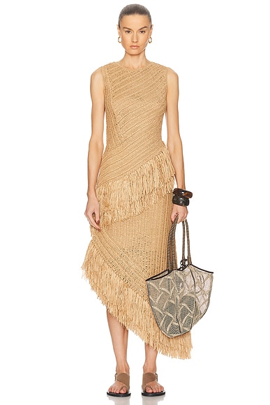 Beja Crochet Dress in Natural