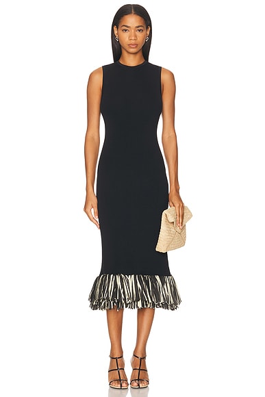 Boa Knit Raffia Dress