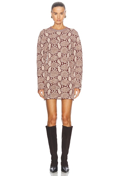 Simon Miller Wallis Knit Dress in Snake Print