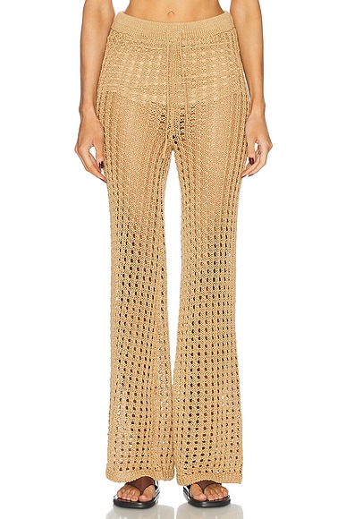 SIMONMILLER Brisas Crochet Pant in Natural