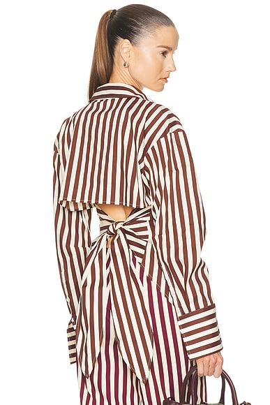 Loch Poplin Button Up Top