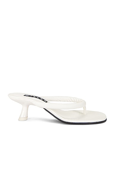 Simon Miller Vegan Beep Thong Sandal in White | FWRD
