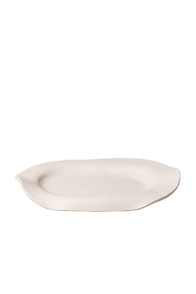 SIN Manta Oval Platter in Alabaster