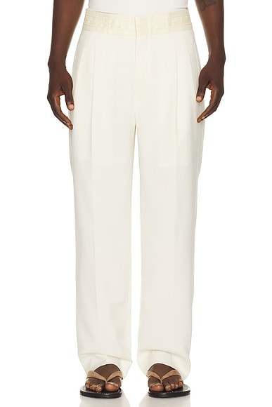 Sanea Collection Chawi Tailored Trousers in Ivory