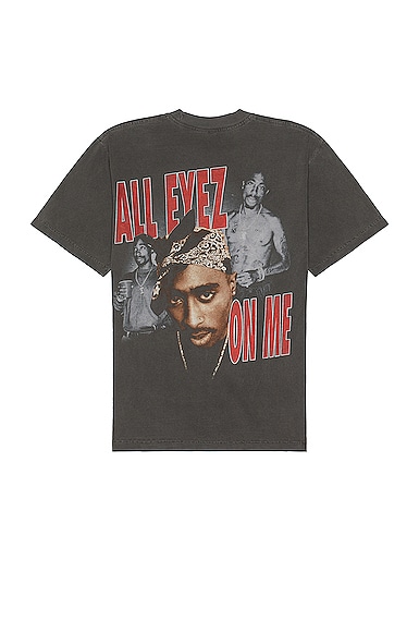 Sixthreeseven 2pac All Eyez On Me T-shirt In Washed Black