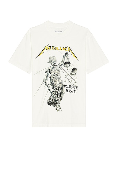 Sixthreeseven Six Three Seven Metallica T-shirt In Creme