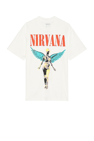 SIXTHREESEVEN Nirvana T-shirt in Creme