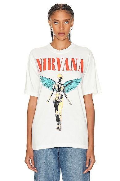 Nirvana T-shirt in Cream
