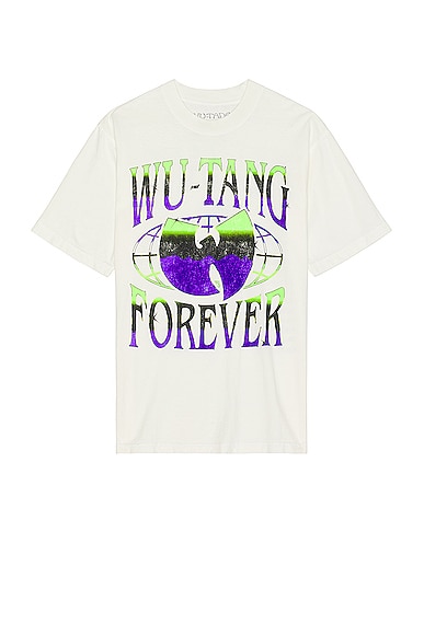 SIXTHREESEVEN Wu Tang Forever Date T-shirt in Creme