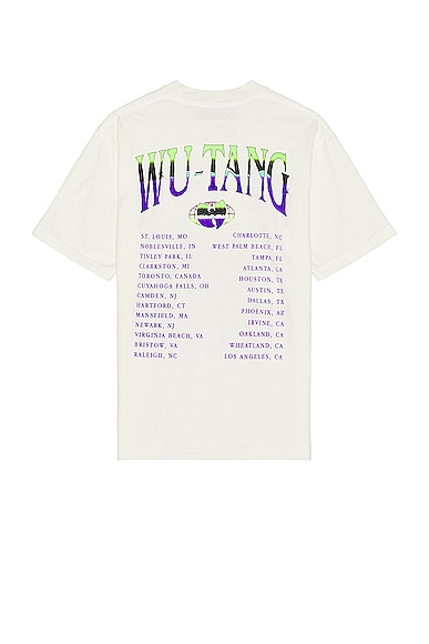 Shop Sixthreeseven Wu Tang Forever Date T-shirt In Creme