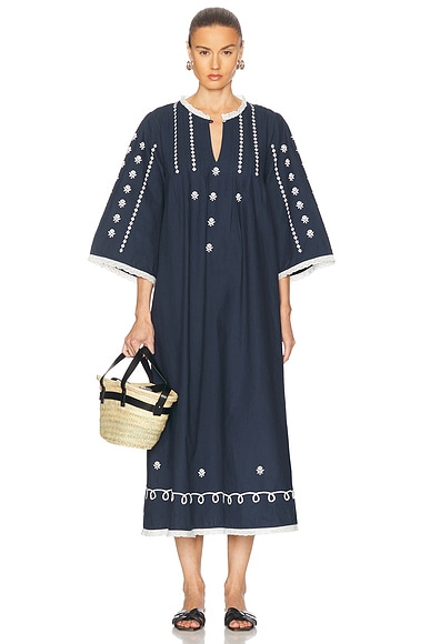Skall Studio Freya Dress in Navy Eclipse