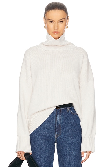 Agolde balloon sleeve turtleneck sweatshirt cheap