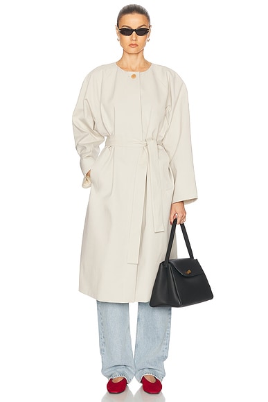 【関税込み】The Row グレー Garth トレンチコート The Row Men's' Garth Coat in Grey | LN-CC®